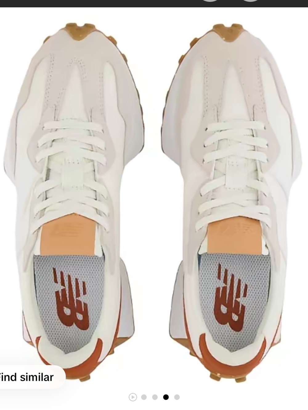 New Balance 327 Women's Sneakers in White and Brown